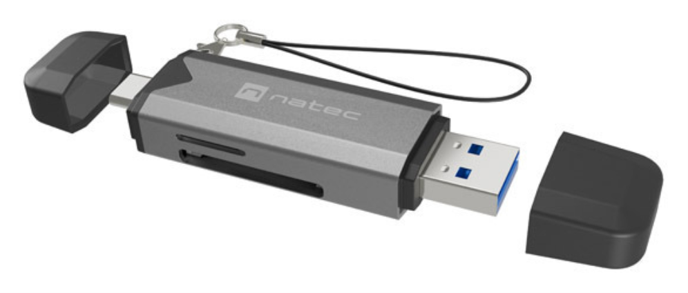 Natec NCZ-2262 lector de tarjeta USB 3.1 Interno Negro, Gris Oscuro
