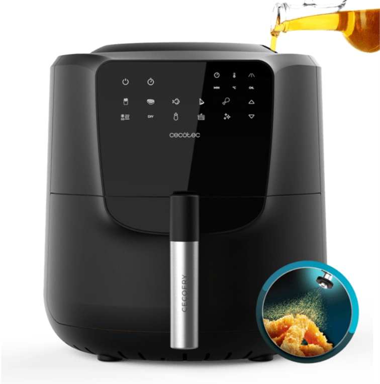 Cecotec 03300 freidora Sencillo 5,5 L Independiente 1550 W Freidora baja en grasa Negro