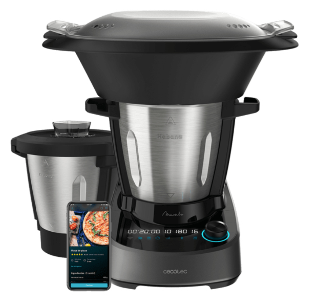 Cecotec Mambo 11090 Habana 1600 W 3,3 L Negro, Acero inoxidable