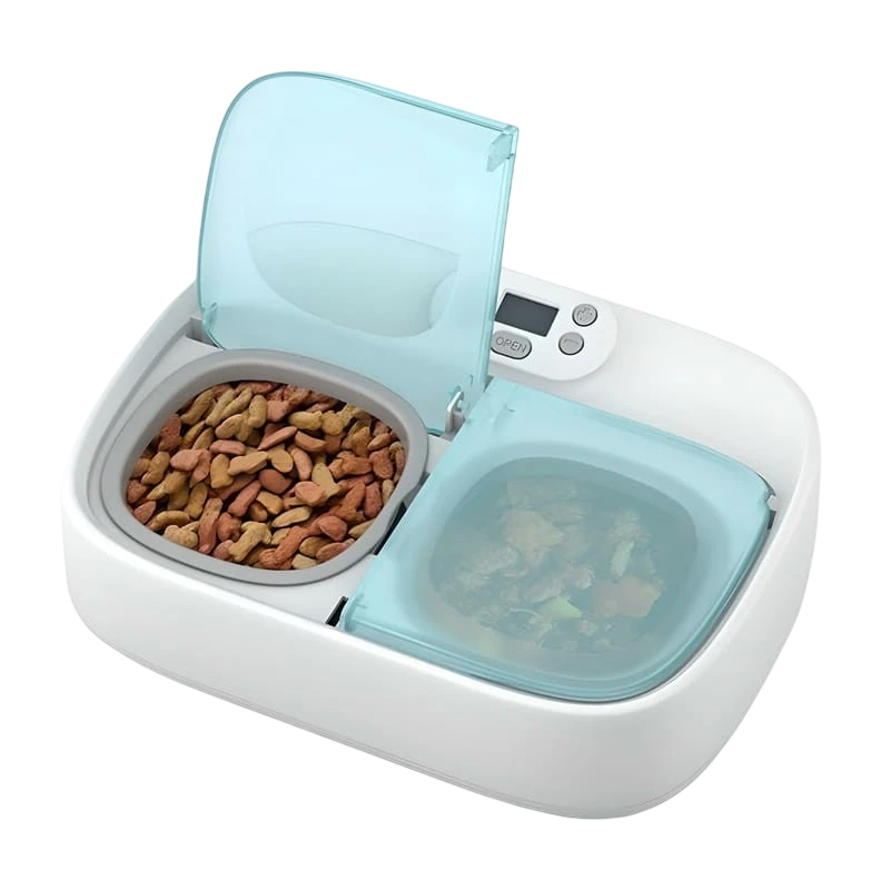 Petoneer Two-Meal Feeder - Comedero Inteligente Para Mascotas - Programable con APP - Ideal para separar comida Seca de 