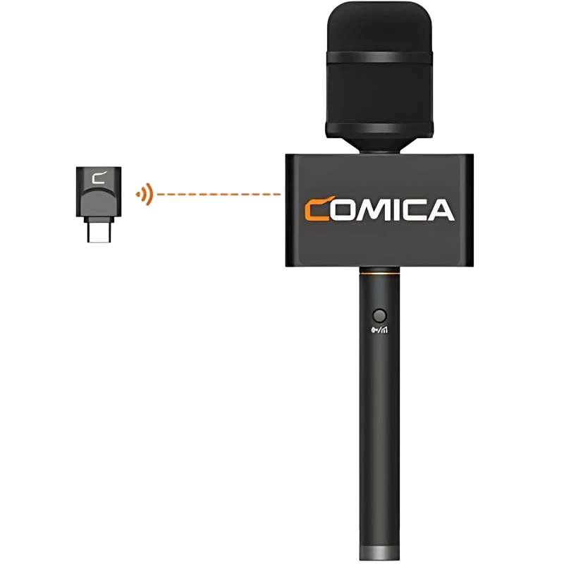 COMICA Revo S Micrófono Inalámbrico de mano para entrevistas USB-C