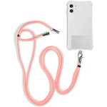 Cordón Colgante COOL Universal con Tarjeta para Smartphone Rosa - PixelPlaza