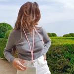 Cordón Colgante COOL Universal con Tarjeta para Smartphone Rosa - PixelPlaza