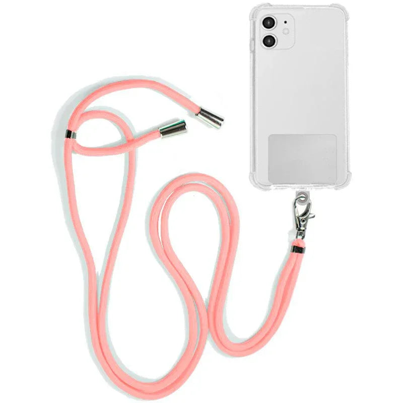Cordón Colgante COOL Universal con Tarjeta para Smartphone Rosa - PixelPlaza
