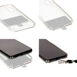 Cordón Colgante COOL Universal con Tarjeta para Smartphone Violeta - PixelPlaza