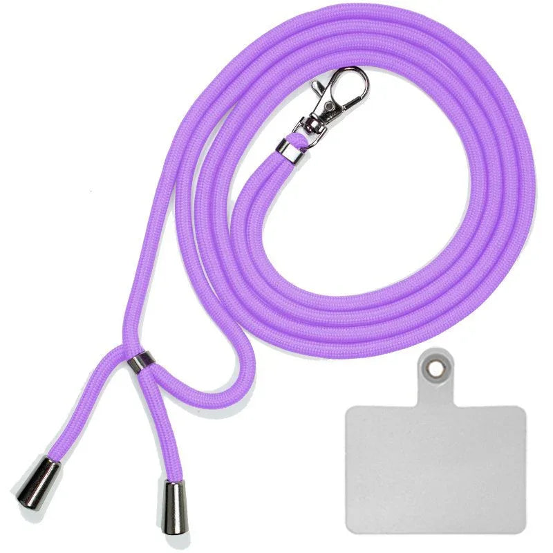 Cordón Colgante COOL Universal con Tarjeta para Smartphone Violeta - PixelPlaza