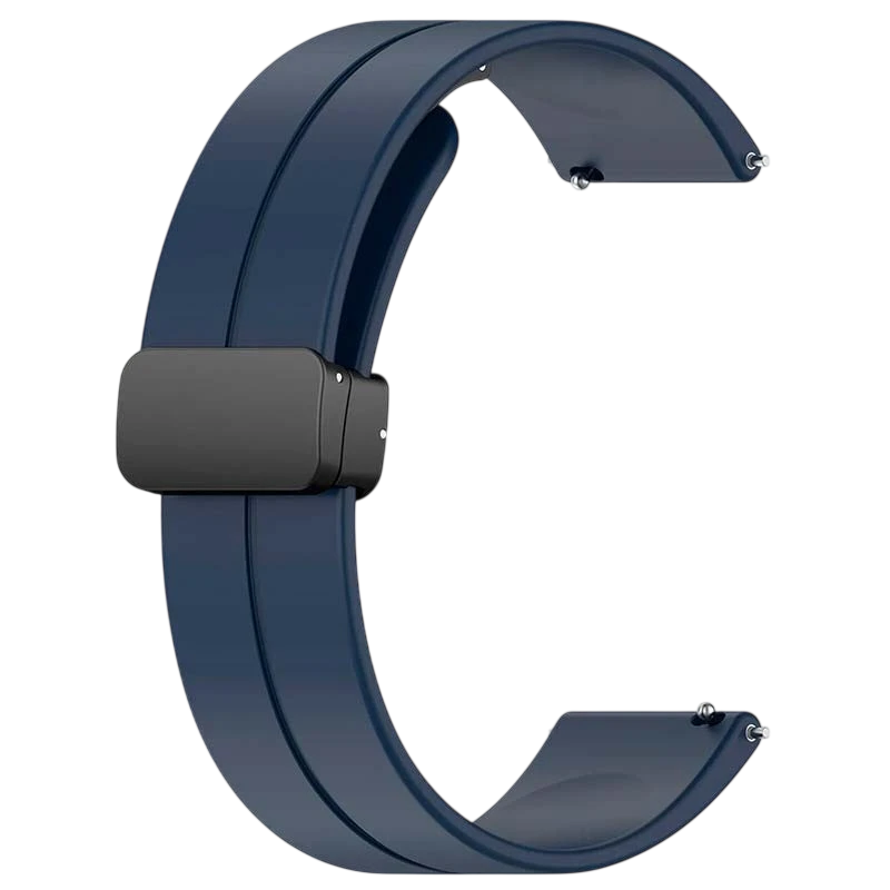 Correa Universal Cierre Magnético 22mm Azul Oscuro para Smartwatch Xiaomi/Amazfit/Samsung/Huawei/Realme/Ticwatch