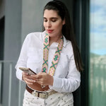Correa Colgante COOL Universal con Tarjeta para Smartphone Mostaza - PixelPlaza