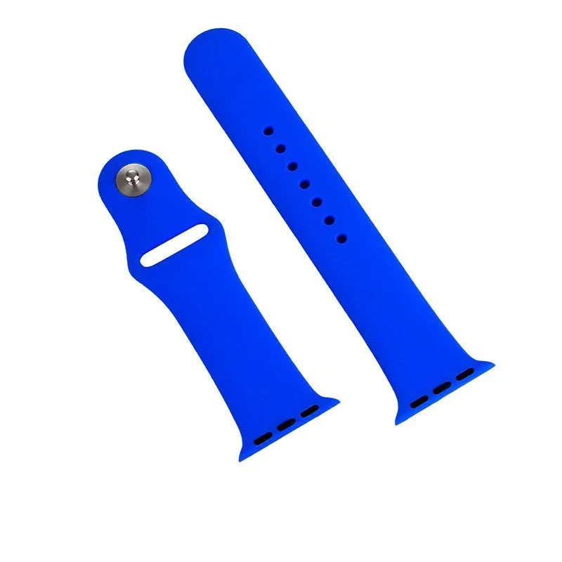 Correa COOL para Apple Watch Series 1 / 2 / 3 / 4 / 5 / 6 / 7 / 8 / 9 / SE (38 / 40 / 41 mm) Goma Azul - PixelPlaza
