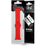 Correa COOL para Apple Watch Series 1 / 2 / 3 / 4 / 5 / 6 / 7 / 8 / 9 / SE (38 / 40 / 41 mm) Goma Rojo - PixelPlaza