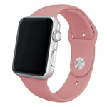 Correa COOL para Apple Watch Series 1 / 2 / 3 / 4 / 5 / 6 / 7 / 8 / 9 / SE (38 / 40 / 41 mm) Goma Rosa - PixelPlaza
