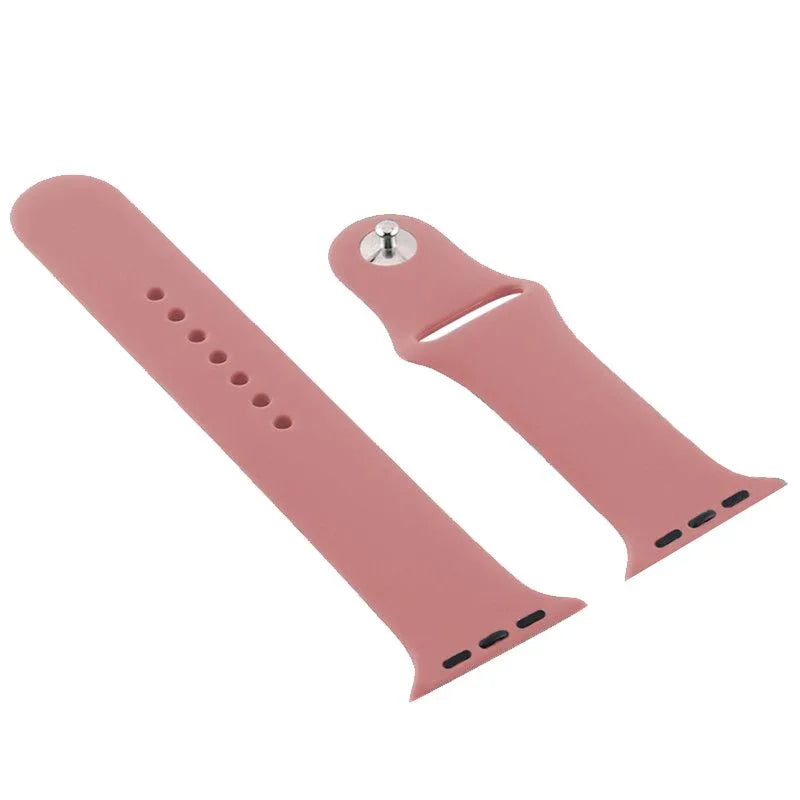 Correa COOL para Apple Watch Series 1 / 2 / 3 / 4 / 5 / 6 / 7 / 8 / 9 / SE (38 / 40 / 41 mm) Goma Rosa - PixelPlaza