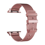 Correa COOL para Apple Watch Series 1 / 2 / 3 / 4 / 5 / 6 / 7 / 8 / 9 / SE (38 / 40 / 41 mm) Metal Rosa - PixelPlaza