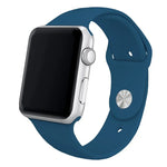 Correa COOL para Apple Watch Series 1 / 2 / 3 / 4 / 5 / 6 / 7 / 8 / 9 / SE (42 / 44 / 45 mm) Goma Azul - PixelPlaza