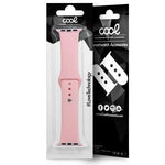 Correa COOL para Apple Watch Series 1 / 2 / 3 / 4 / 5 / 6 / 7 / 8 / 9 / SE (42 / 44 / 45 mm) Goma Rosa - PixelPlaza