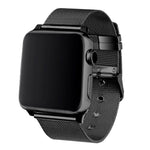 Correa COOL para Apple Watch Series 1 / 2 / 3 / 4 / 5 / 6 / 7 / 8 / 9 / SE (42 / 44 / 45 mm) Metal Negro - PixelPlaza