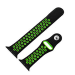 Correa COOL para Apple Watch Series 1 / 2 / 3 / 4 / 5 / 6 / 7 / 8 / 9 / SE (42 / 44 / 45 mm) Sport Negro - PixelPlaza