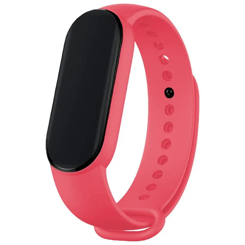 Correa COOL para Xiaomi Mi Band 5 / 6 / 7 / Amazfit Band 5 Liso Rosa - PixelPlaza