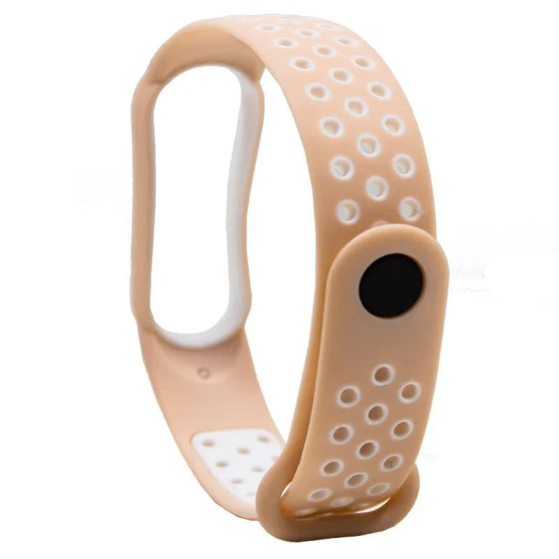 Correa COOL para Xiaomi Mi Band 5 / 6 / 7 / Amazfit Band 5 Sport Rosa Pastel - PixelPlaza