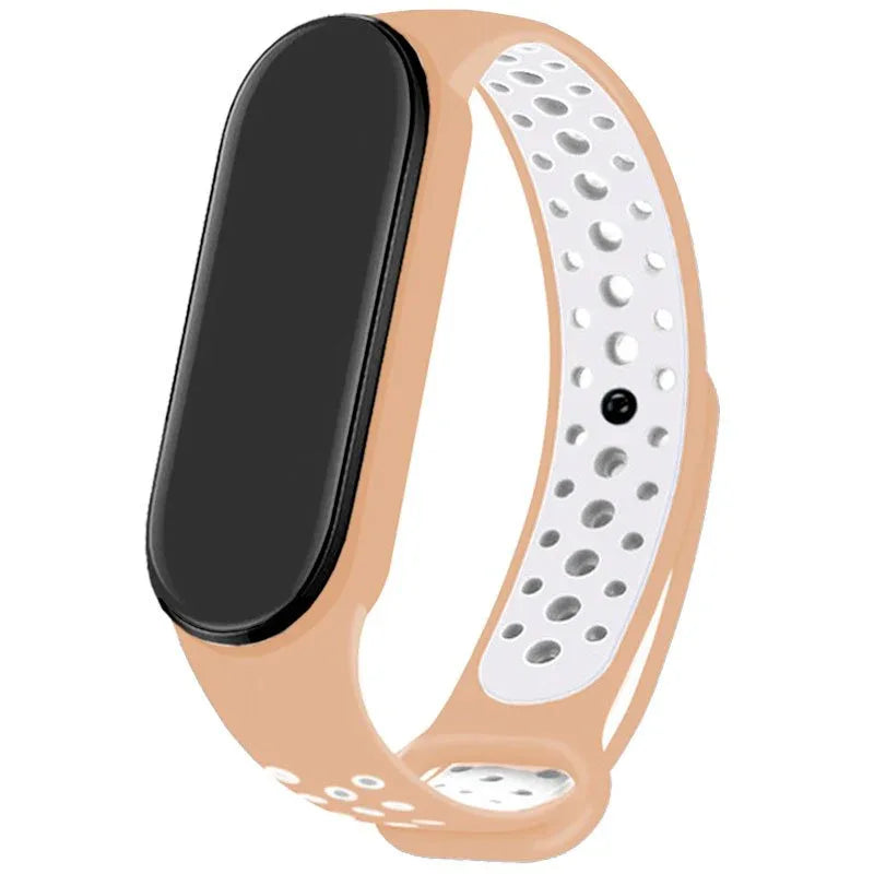 Correa COOL para Xiaomi Mi Band 5 / 6 / 7 / Amazfit Band 5 Sport Rosa Pastel - PixelPlaza