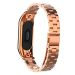 Correa COOL para Xiaomi Mi Band 5 / 6 / 7 / Amazfit Band 5 Steel Rose Gold - PixelPlaza
