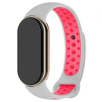 Correa COOL para Xiaomi Smart Band 8 / 9 / 10 Sport Gris-Rosa - PixelPlaza