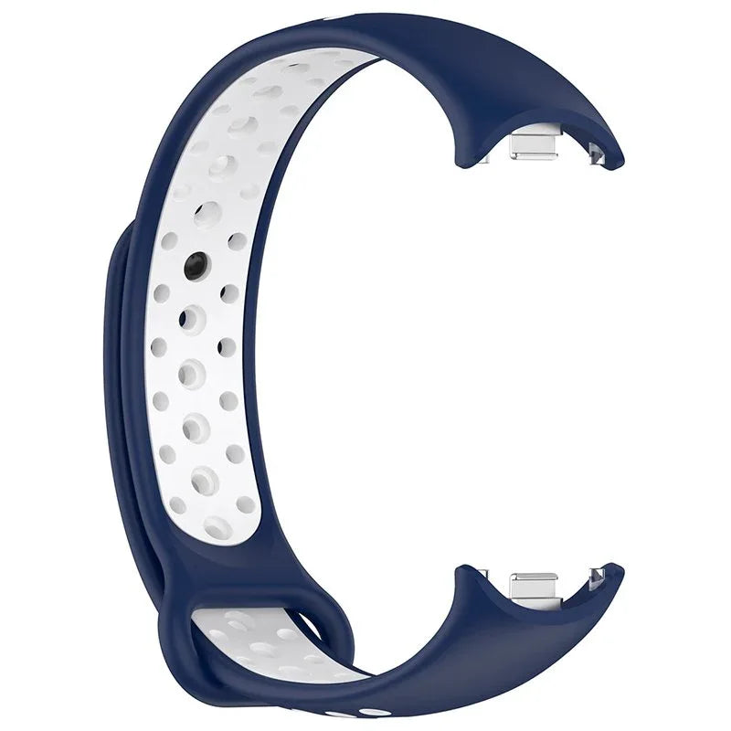 Correa COOL para Xiaomi Smart Band 8 / 9 / 10 Sport Marino-Blanco - PixelPlaza