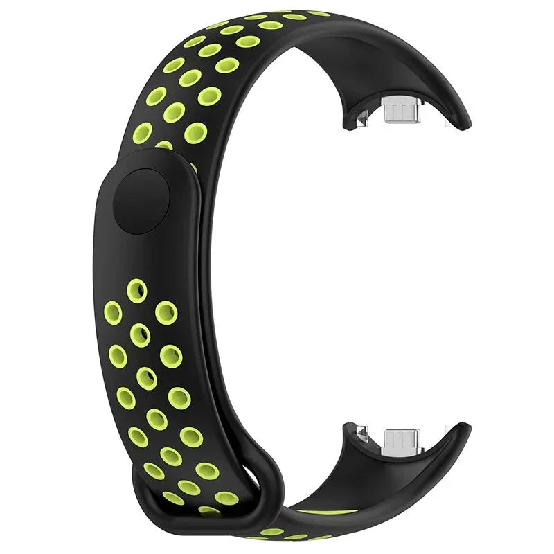 Correa COOL para Xiaomi Smart Band 8 / 9 / 10 Sport Negro-Verde - PixelPlaza