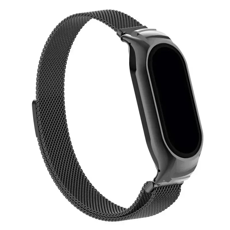 Correa COOL para Xiaomi Smart Band 8 Metal Negro - PixelPlaza