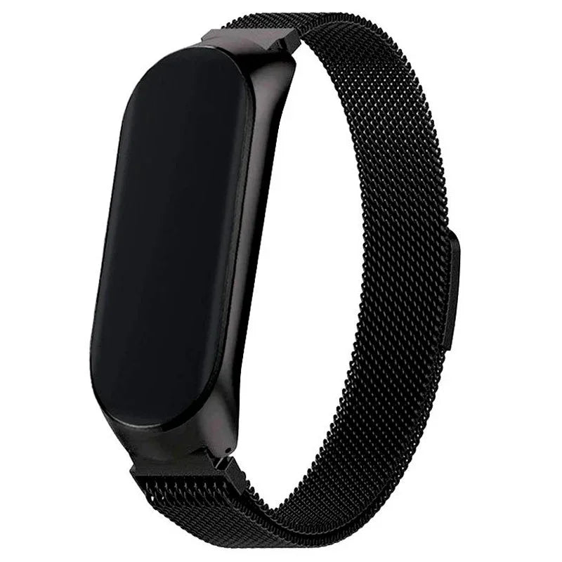 Correa COOL para Xiaomi Smart Band 8 Metal Negro - PixelPlaza