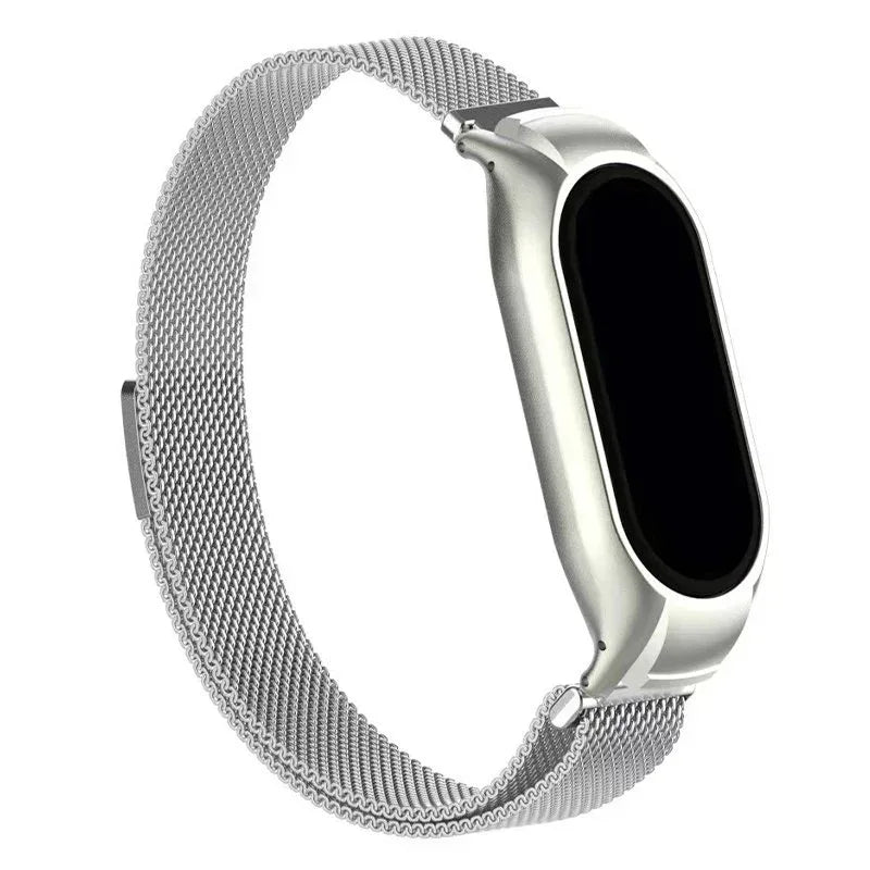 Correa COOL para Xiaomi Smart Band 8 Metal Plata - PixelPlaza