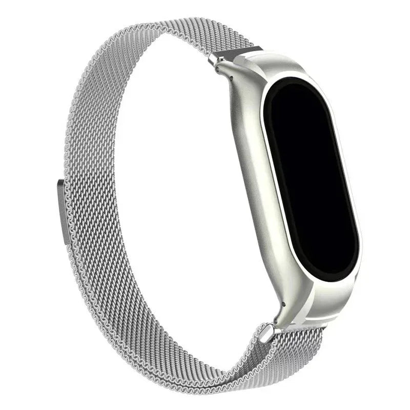 Correa COOL para Xiaomi Smart Band 8 Metal Plata - PixelPlaza