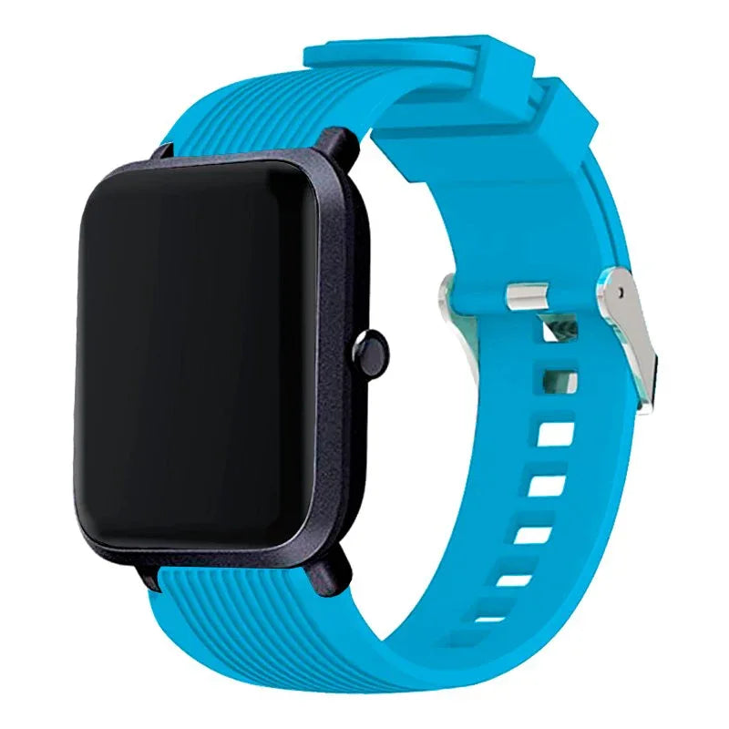 Correa Universal 20mm Amazfit Bip / GTS / Bip Lite / Huawei / Samsung / COOL Goma Celeste - PixelPlaza