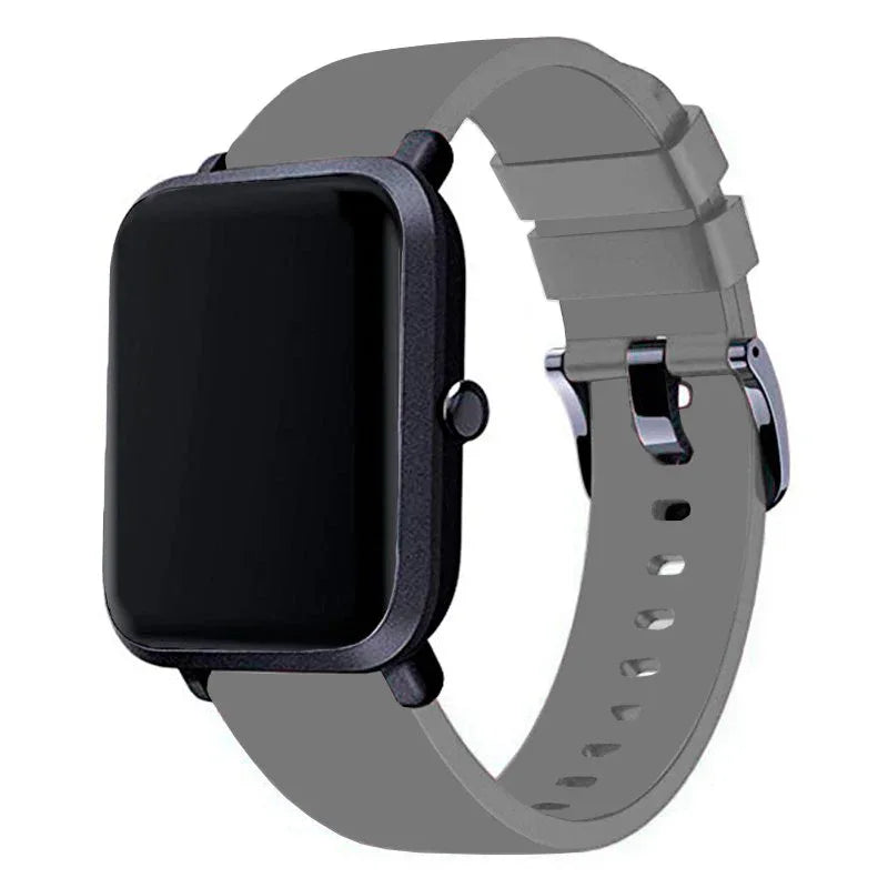 Correa Universal 20mm Amazfit Bip / GTS / Bip Lite / Huawei / Samsung / COOL Goma Gris - PixelPlaza