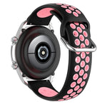 Correa Universal 20mm Amazfit Bip / GTS / Bip Lite / Huawei / Samsung / COOL Goma Negro-Rosa - PixelPlaza