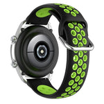 Correa Universal 20mm Amazfit Bip / GTS / Bip Lite / Huawei / Samsung / COOL Goma Negro-Verde - PixelPlaza