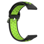 Correa Universal 20mm Amazfit Bip / GTS / Bip Lite / Huawei / Samsung / COOL Goma Negro-Verde - PixelPlaza