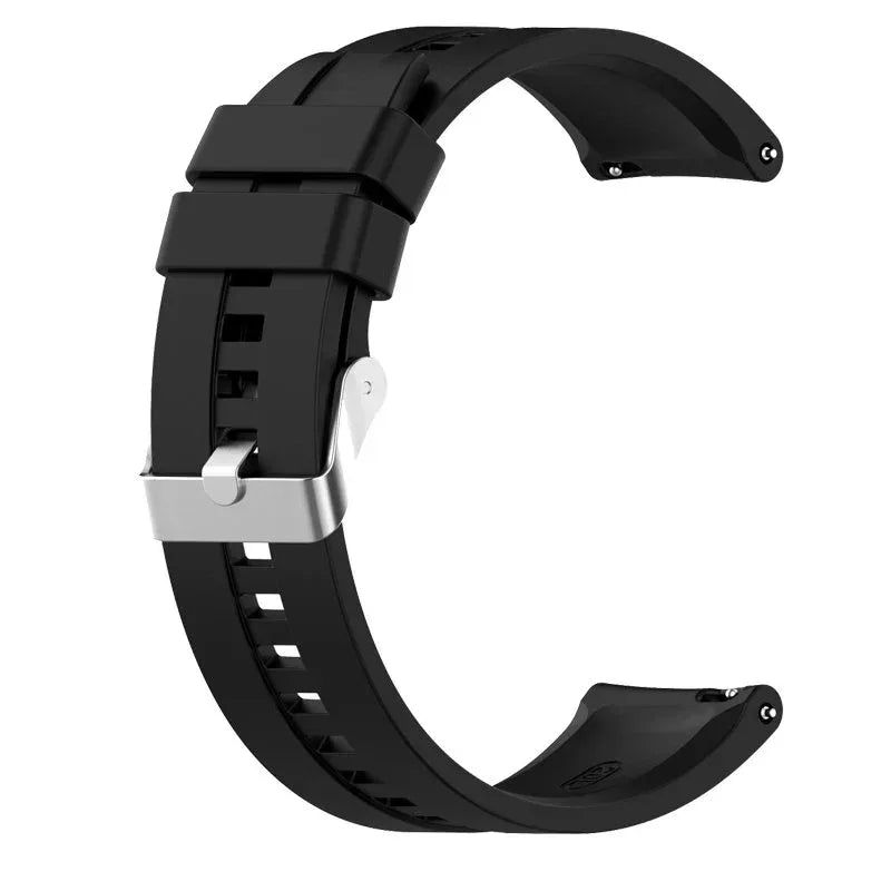 Correa Universal 20mm Amazfit Bip / GTS / Bip Lite / Huawei / Samsung / COOL Goma Negro - PixelPlaza