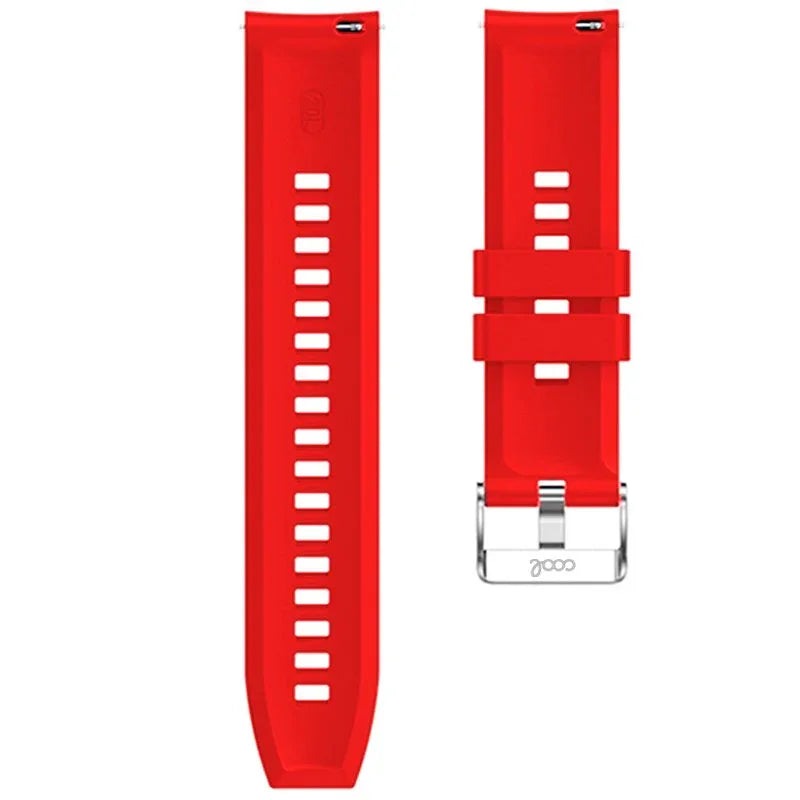 Correa Universal 20mm Amazfit Bip / GTS / Bip Lite / Huawei / Samsung / COOL Goma Rojo - PixelPlaza