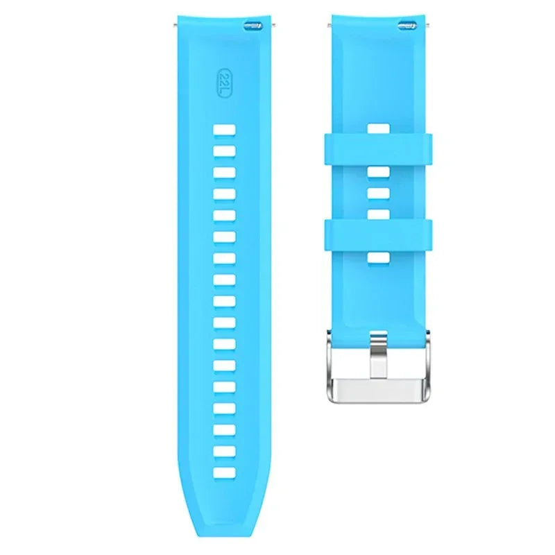Correa Universal 22mm Amazfit GTR / Stratos / Huawei / Samsung / COOL Goma Celeste - PixelPlaza