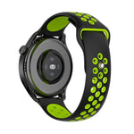 Correa Universal 22mm Amazfit GTR / Stratos / Huawei / Samsung / COOL Goma Negro-Verde - PixelPlaza