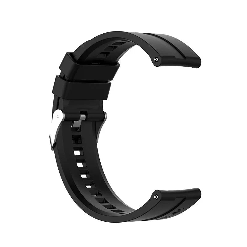 Correa Universal 22mm Amazfit GTR / Stratos / Huawei / Samsung / COOL Goma Negro - PixelPlaza