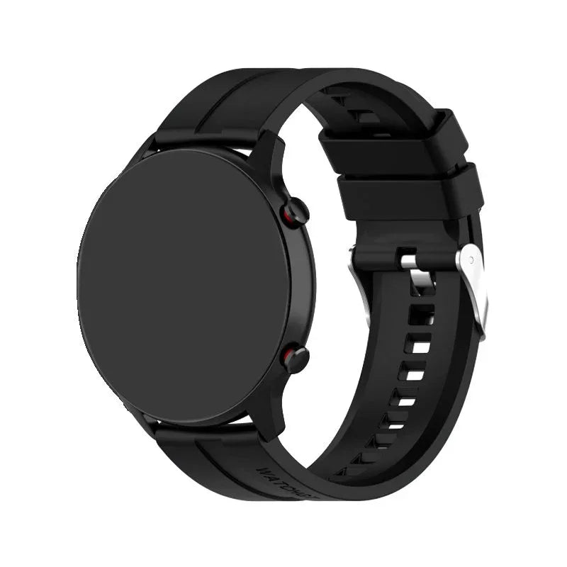 Correa Universal 22mm Amazfit GTR / Stratos / Huawei / Samsung / COOL Goma Negro - PixelPlaza