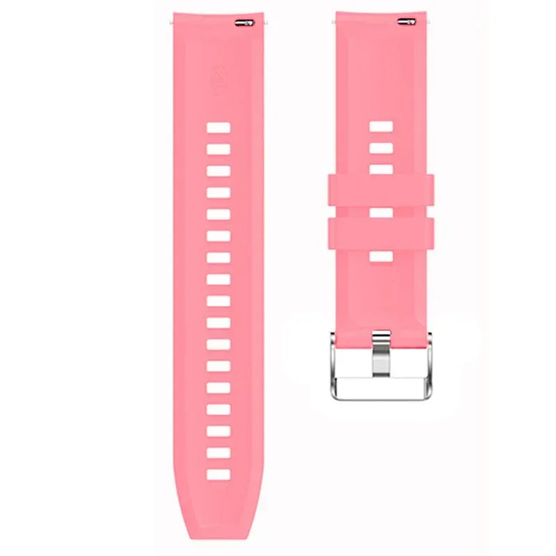 Correa Universal 22mm Amazfit GTR / Stratos / Huawei / Samsung / COOL Goma Rosa - PixelPlaza