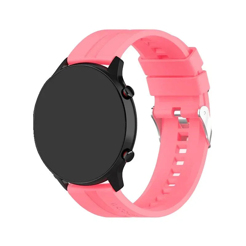 Correa Universal 22mm Amazfit GTR / Stratos / Huawei / Samsung / COOL Goma Rosa - PixelPlaza
