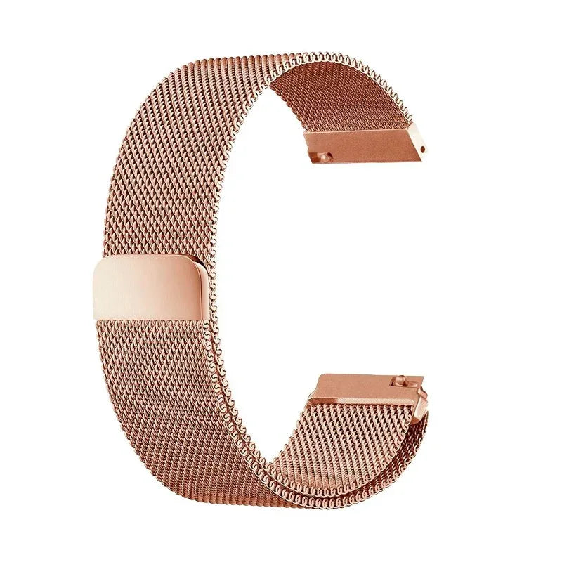 Correa Universal 22mm Amazfit GTR / Stratos / Huawei / Samsung / COOL Metal Rose Gold - PixelPlaza