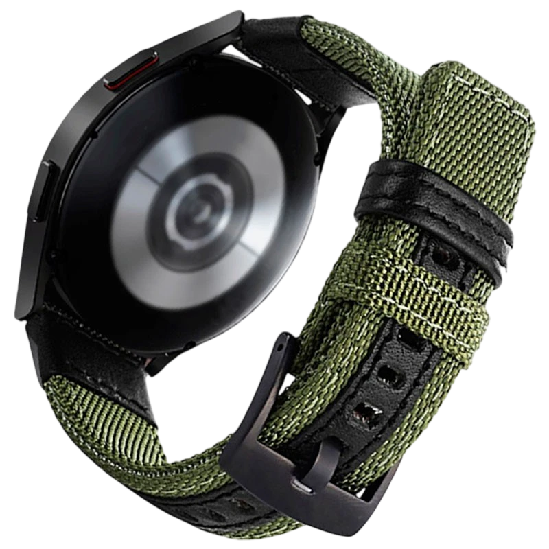 Correa Universal Nailon Ajustable para Smartwatch Xiaomi Amazfit Samsung Huawei Realme Ticwatch Verde #verde