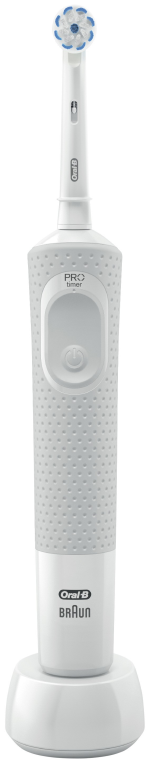 Braun Oral-B Vitality 100 Starter Pack Adulto Cepillo dental oscilante Blanco, Gris