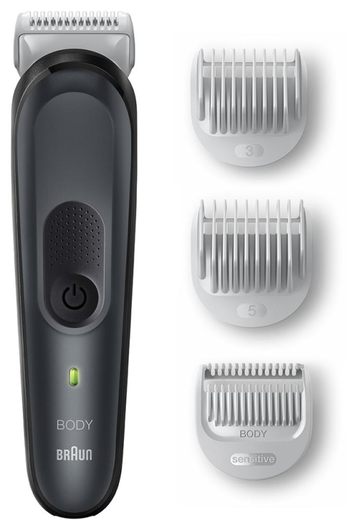 Braun Series 3 BG3350 afeitadora corporal Negro, Gris