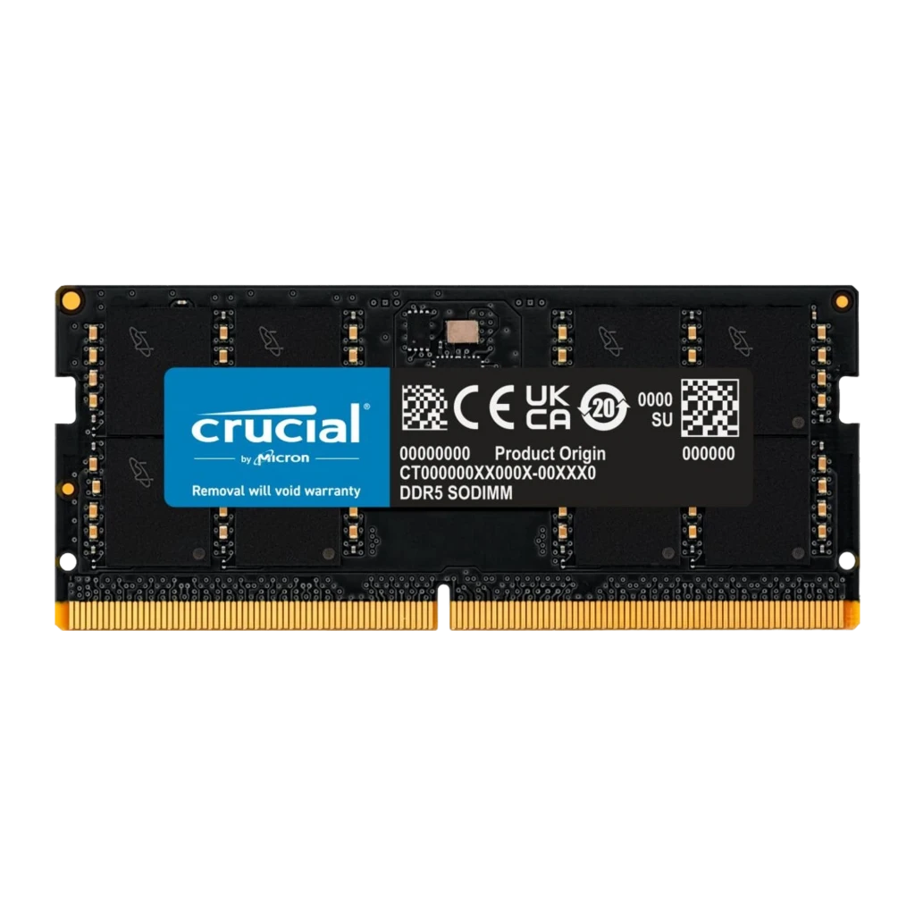 Crucial DDR5 32GB 5600MHz CL46 SO-DIMM CT32G56C46S5 Memoria RAM